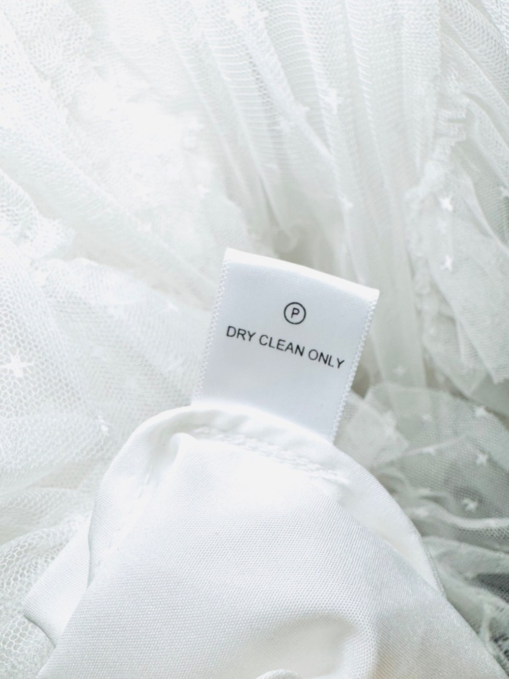 Ivy City Co Paris Dress Small White Floral Beaded Lace Ruffle Bridal Modest - Picture 8 of 10